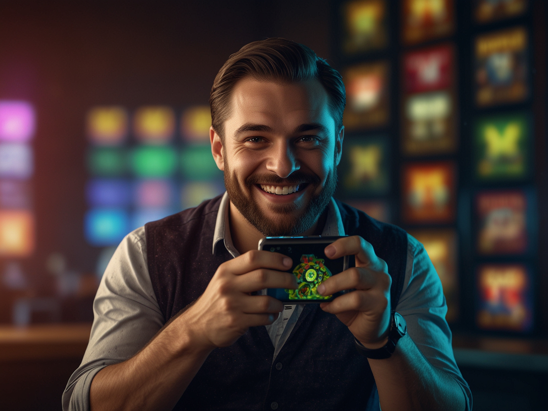 8Bit Casino bonus banner with neon coins