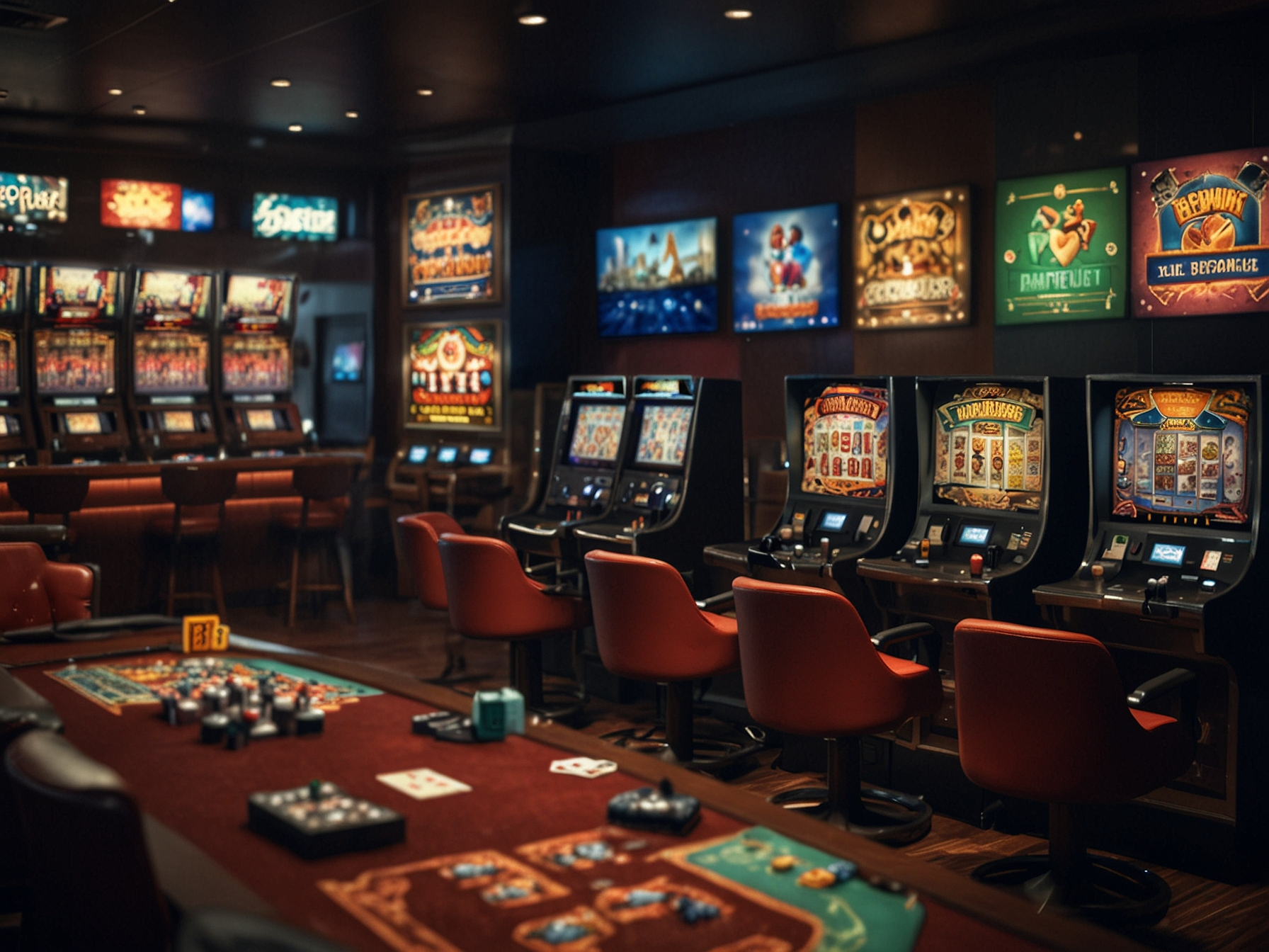 Assortment of casino games displayed on multiple devices